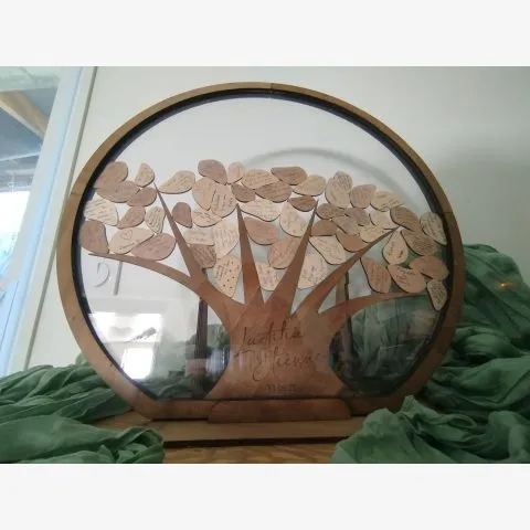 Arbre à messages personnalisé en bois