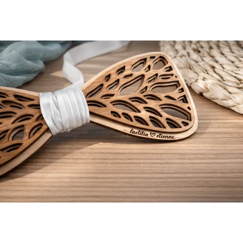 Nœud Papillon en Bois Personnalisé