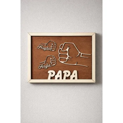 Cadre bois personnalisé - Check