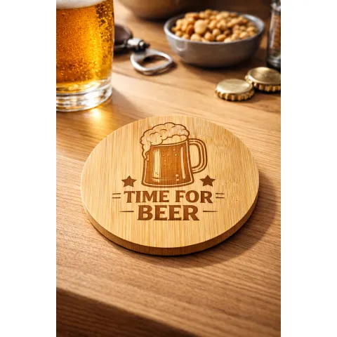 Dessous de verre en bois personnalisé 2