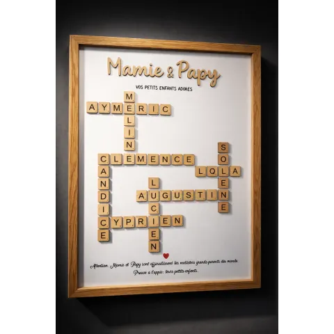 Cadre Scrabble personnalisé