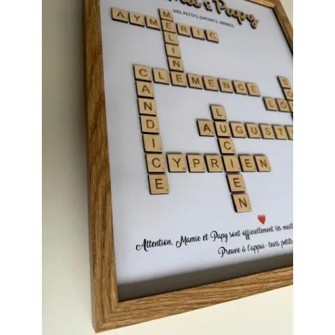 Cadre Scrabble personnalisé