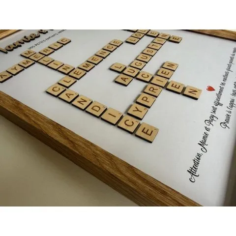 Cadre Scrabble personnalisé