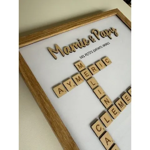 Cadre Scrabble personnalisé