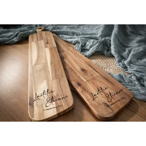 Planche apéro gravée